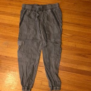 Anthropologie cargo cropped joggers
